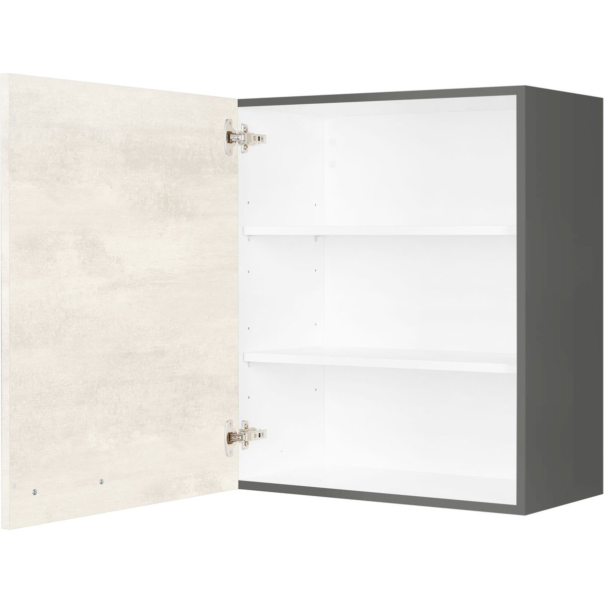 nobilia Wandschrank W60 1 60 cm Weiss Beton Grau Beige 891 Riva 371