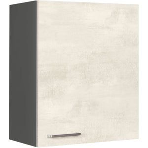 nobilia Wandschrank W60 1 60 cm Weiss Beton Grau Beige 891 Riva 371