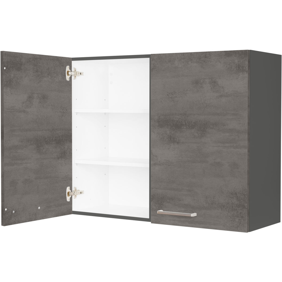 nobilia Wandschrank W90 1 90 cm Beton Schiefergrau Dunkel Anthrazit 889 Riva 371