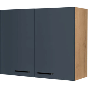 nobilia Wandschrank W90 1 90 cm Dunkel Blau Fjordblau Ultra Matt 966 Easytouch 945