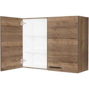 nobilia Wandschrank W90 1 90 cm Eiche Havanna Dunkel 402 Structura 382