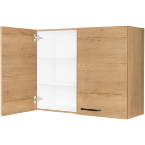 nobilia Wandschrank W90 1 90 cm Eiche Sierra Hell 405 Structura 382