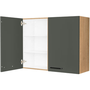 nobilia Wandschrank W90 1 90 cm Mineral Grün Ultra Matt 964 Easytouch 945