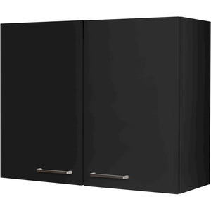 nobilia Wandschrank W90 1 90 cm Schwarz super matt 340 Touch 317