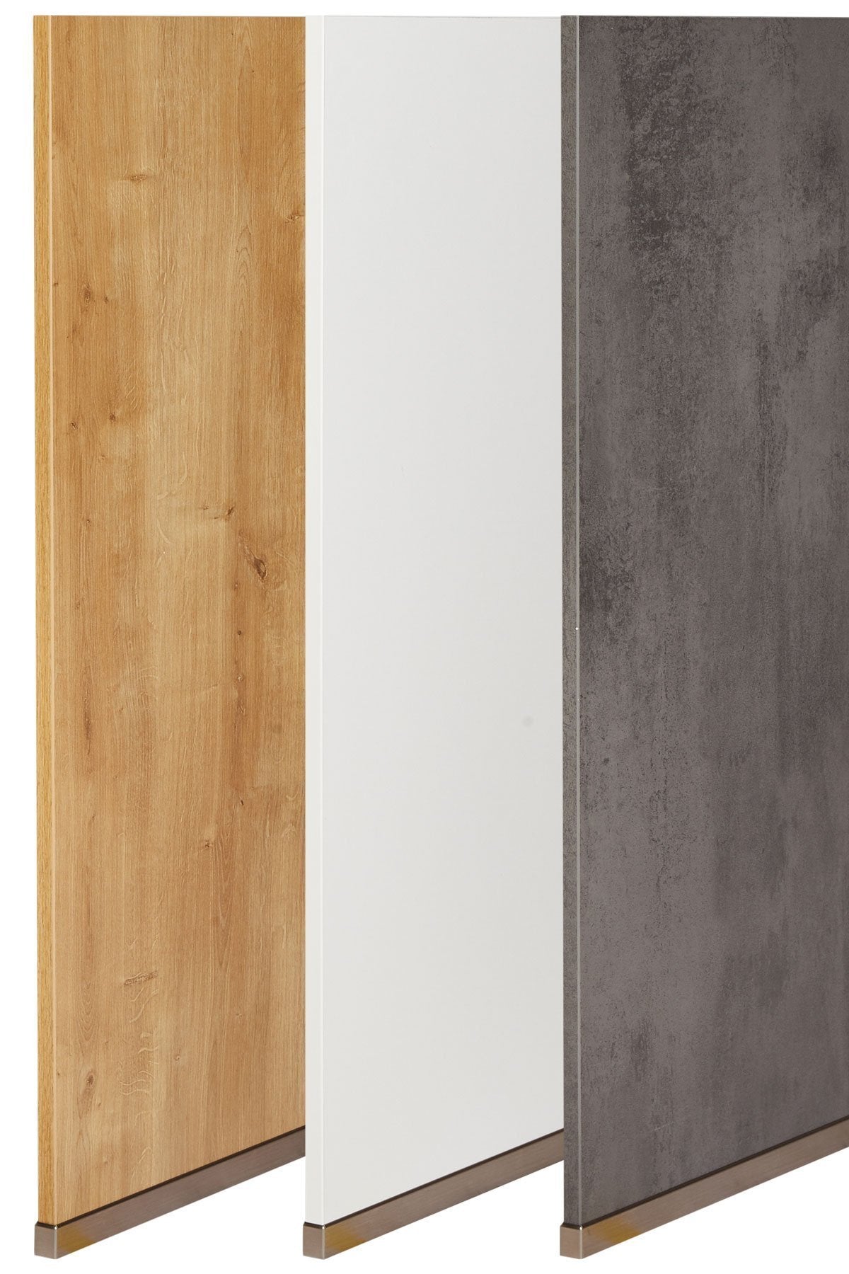 nobilia eindwand HWA16 voor keuken hoge kast in alpinwit / eik / beton