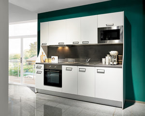 nobilia elements Einbauküche Dortmund 240 cm in Weiß sofort verfügbar