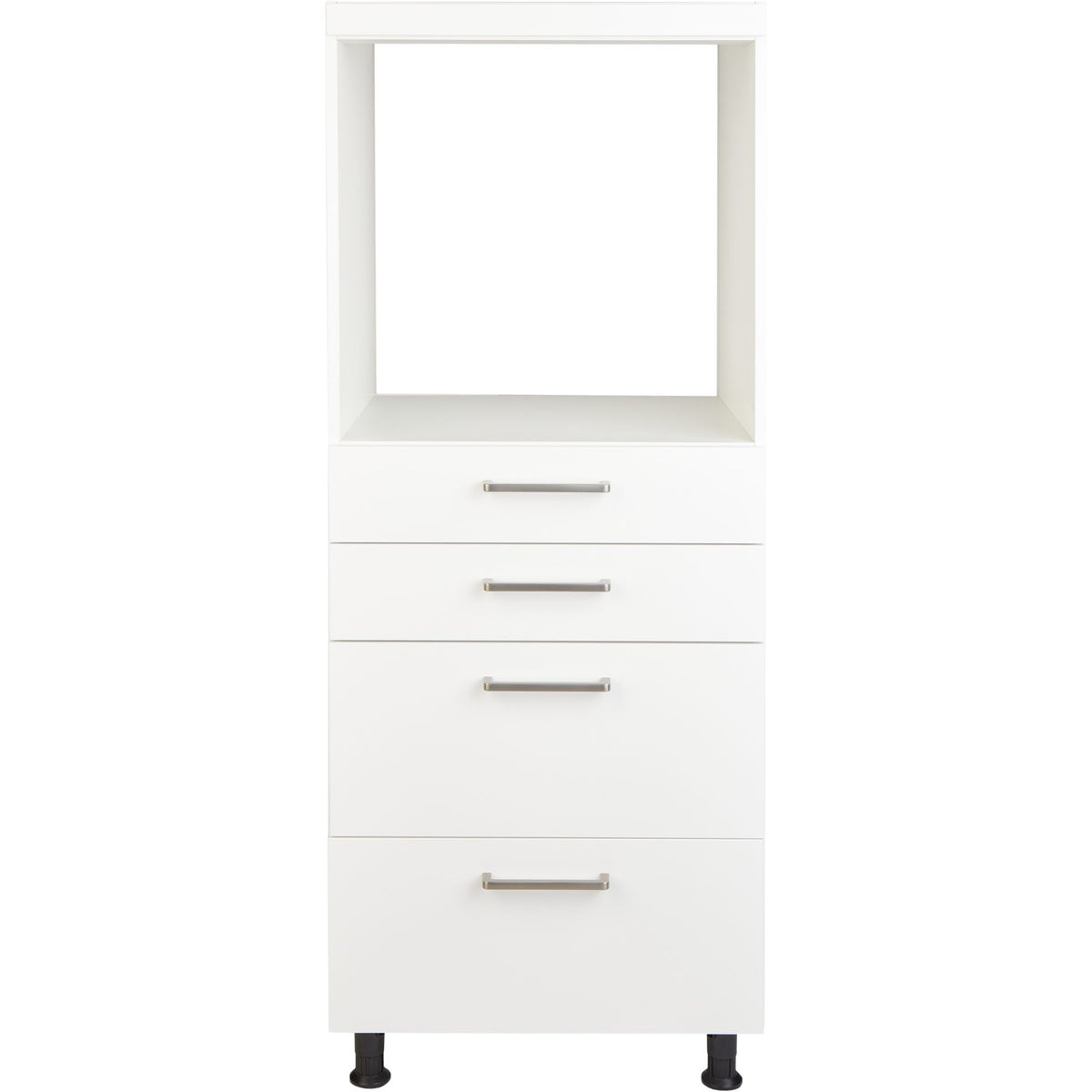nobilia elements Geräte Umbau Backofen Highboard GO2S2A 60cm 25432 Alpinweiß highboard