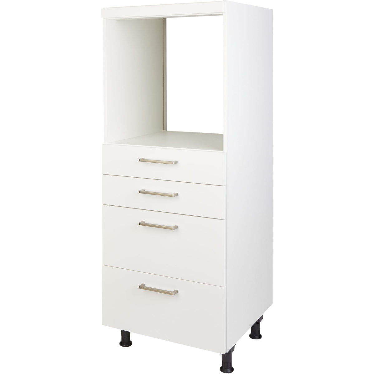 nobilia elements Geräte Umbau Backofen Highboard GO2S2A 60cm 25432 Alpinweiß highboard