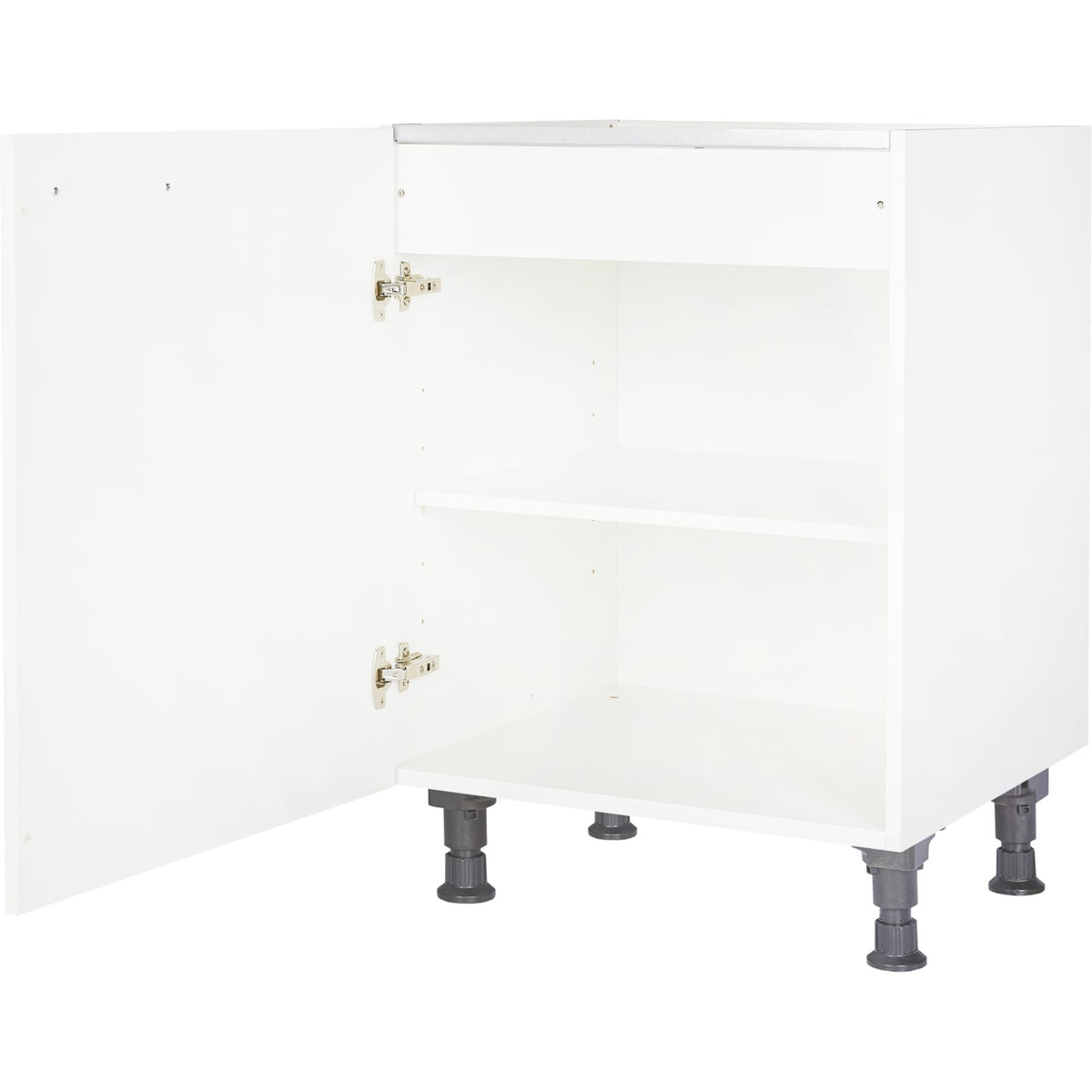 nobilia elements Kochstellenschrank  KD60 für autarkes Kochfeld, 1 Einlegeboden, 60cm weiß_links