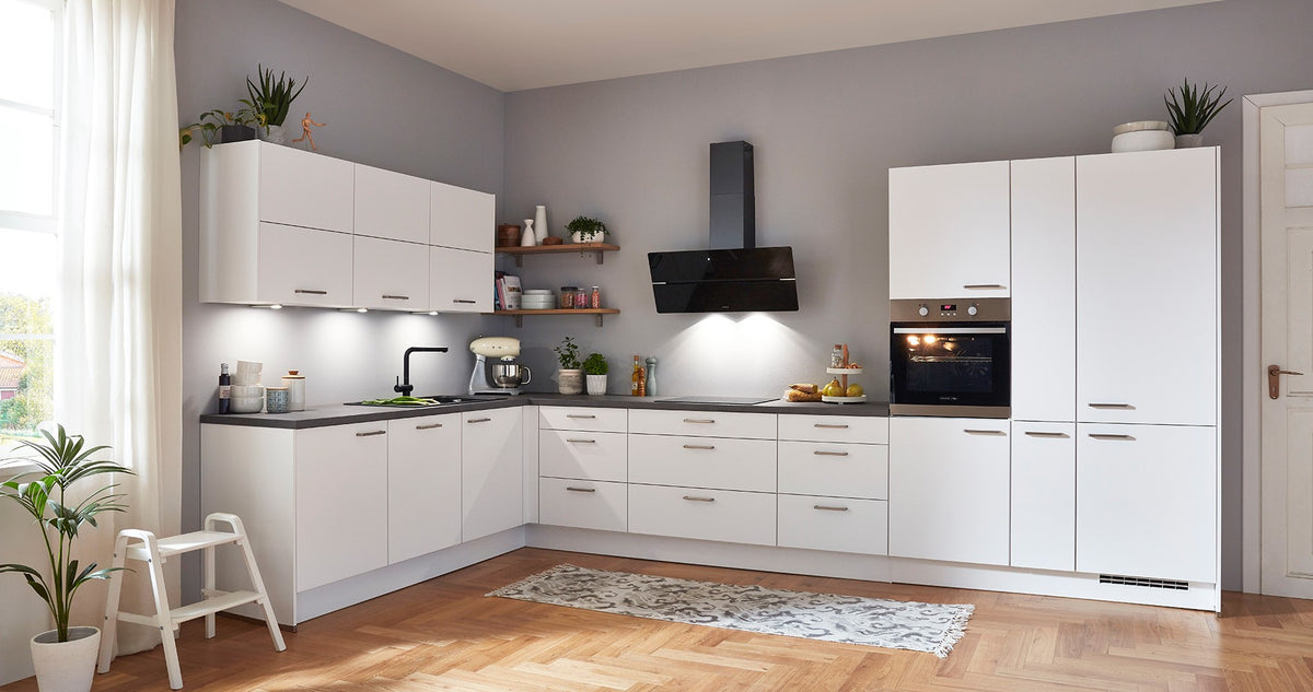 nobilia elements L-Küche Winkelküche Eckküche Berlin in gespiegelter Ansicht