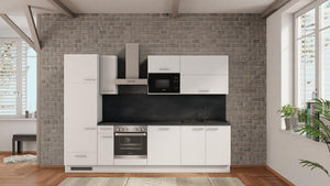 nobilia küche Augsburg 300 cm abverkauf Beton Schiefergrau Komplettküche