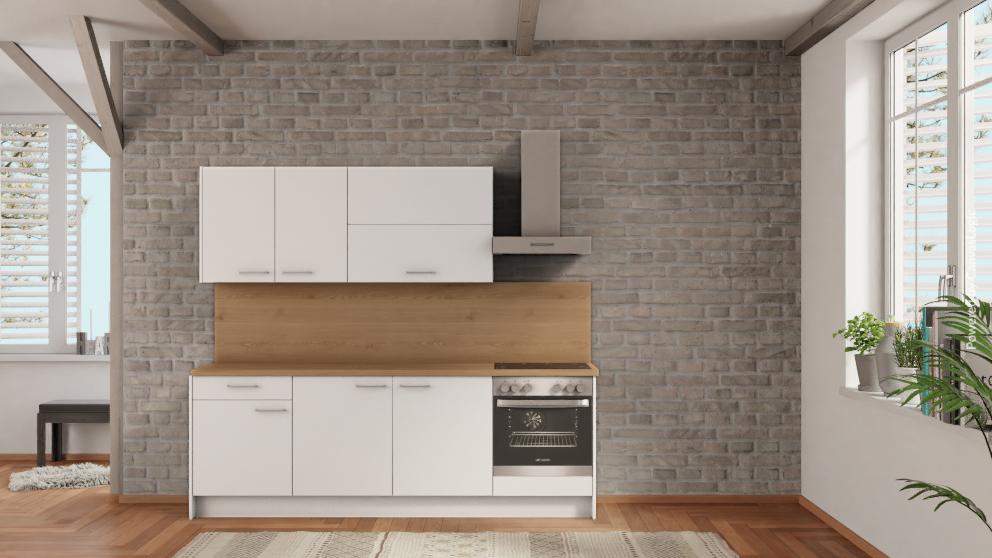 nobilia küche Hagen 240 cm günstig ab Werk kaufen Eiche Provence Teeküchenzeile