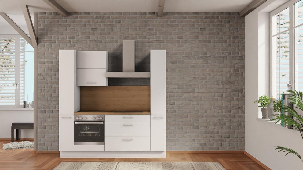 nobilia küche Ludwigshafen 210 cm abverkauf Eiche Provence Studentenküche