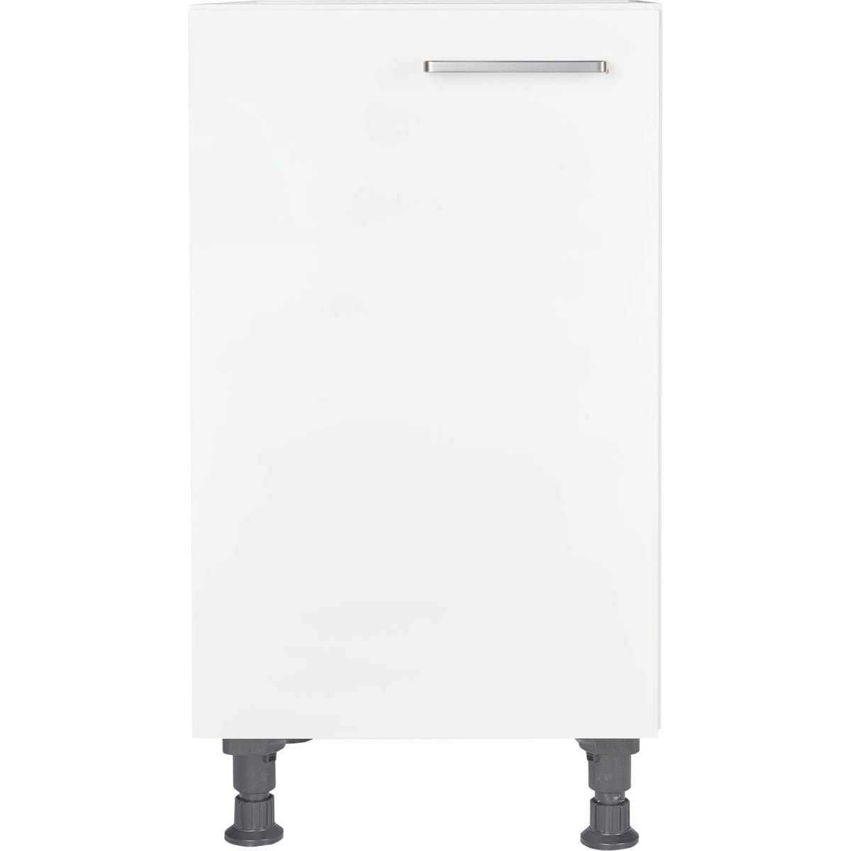 nobilia vormontierter Küchen-Unterschrank UD45, 1 Tür, 1 Einlegeboden, 45cm Alpinweiß links