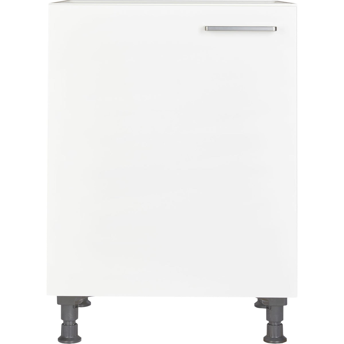 nobilia vormontierter Küchen-Unterschrank UD60, 1 Tür, 1 Einlegeboden, 60cm Alpinweiß links