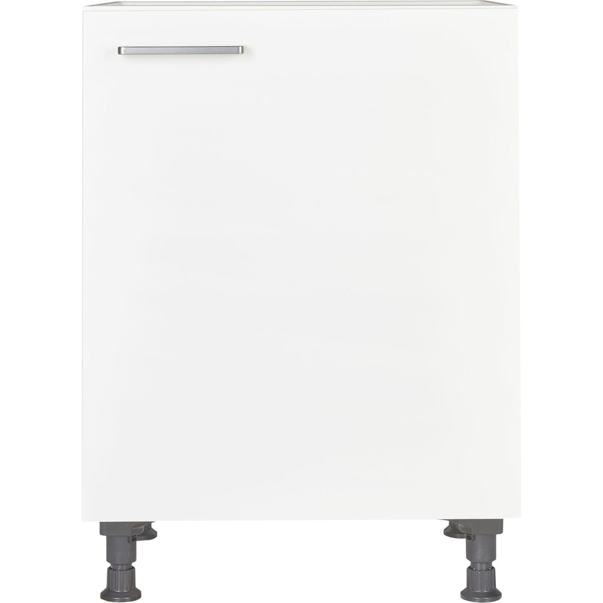 nobilia vormontierter Küchen-Unterschrank UD60, 1 Tür, 1 Einlegeboden, 60cm Alpinweiß rechts