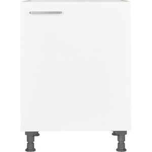 nobilia vormontierter Küchen-Unterschrank UD60, 1 Tür, 1 Einlegeboden, 60cm Alpinweiß rechts