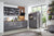 nobilia Küche Küchenzeile Flash 453 Lacklaminat Weiss Hochglanz 125+280 cm konfigurierbar mit E-Geräten
