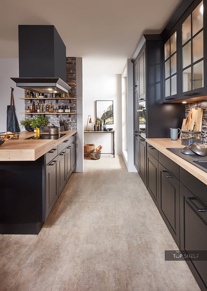nobilia Küche Küchenzeile Sylt 851 Lack Schwarz matt 360+240cm konfigurierbar mit E-Geräten seitlich (3)