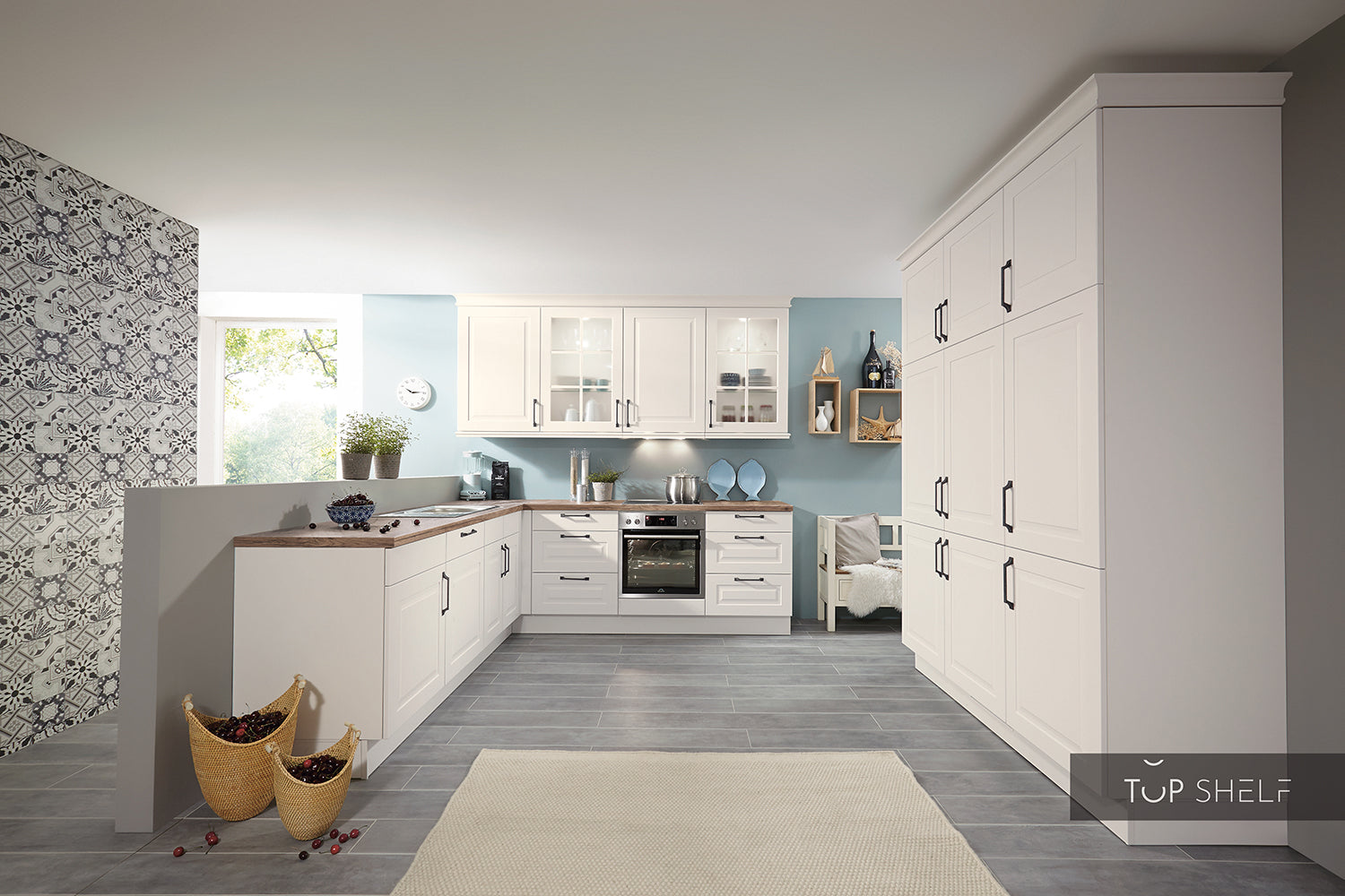 nobilia Winkelküche Eckküche Sylt 847 Lack Alpinweiß matt 310x250+180cm konfigurierbar mit Elektrogeräten