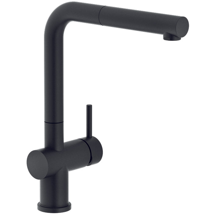 nobilia Teeküche Erlangen 180 cm WeißBeton Schiefergrau mit Geschirspüler nobilia - top-shelf.de