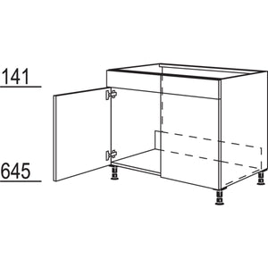 Nobilia XL-Spülenschrank SPU80-X 33148