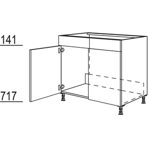 Nobilia Maxi-Spülenschrank SPU80-M 41148