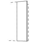 Passleiste Alpinweiß Küchenschrank Küche nobilia 