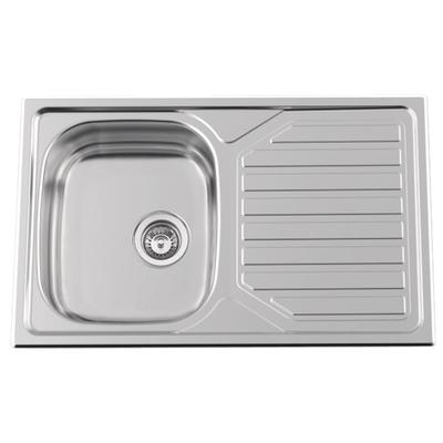 nobilia Küchenzeile Wittenberg, Lutherstadt 300 cm Weiß matt Beton Schiefergraumit Elektrogeräten nobilia - top-shelf.de