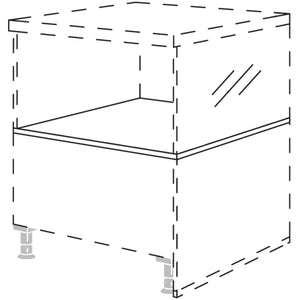 Nobilia Abdeckboden- 16 mm stark- für Abschlussplanungen unter Glaswangen UWG- - UWGR- ADB16-WG59 16646