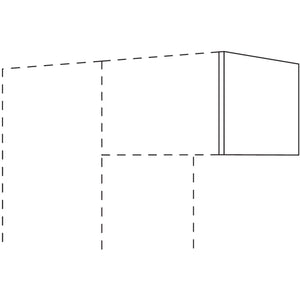 Nobilia Abschluss- - Zwischenwange fuer Ueberbauschraenke UFKW10-36 10641