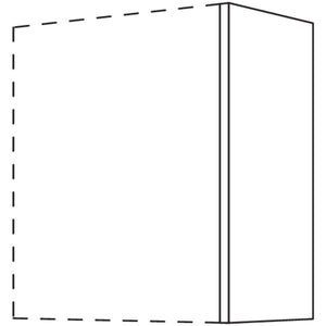 Nobilia Abschluss- - Zwischenwange fuer Wandschraenke- Hoehe 2 WW10-2 10835