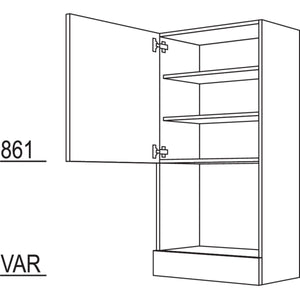 Nobilia Aufsatzschrank für Mikrowellengeräte AM60-3 52171