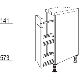 Nobilia Auszugschrank- diagonal UZA30 22753