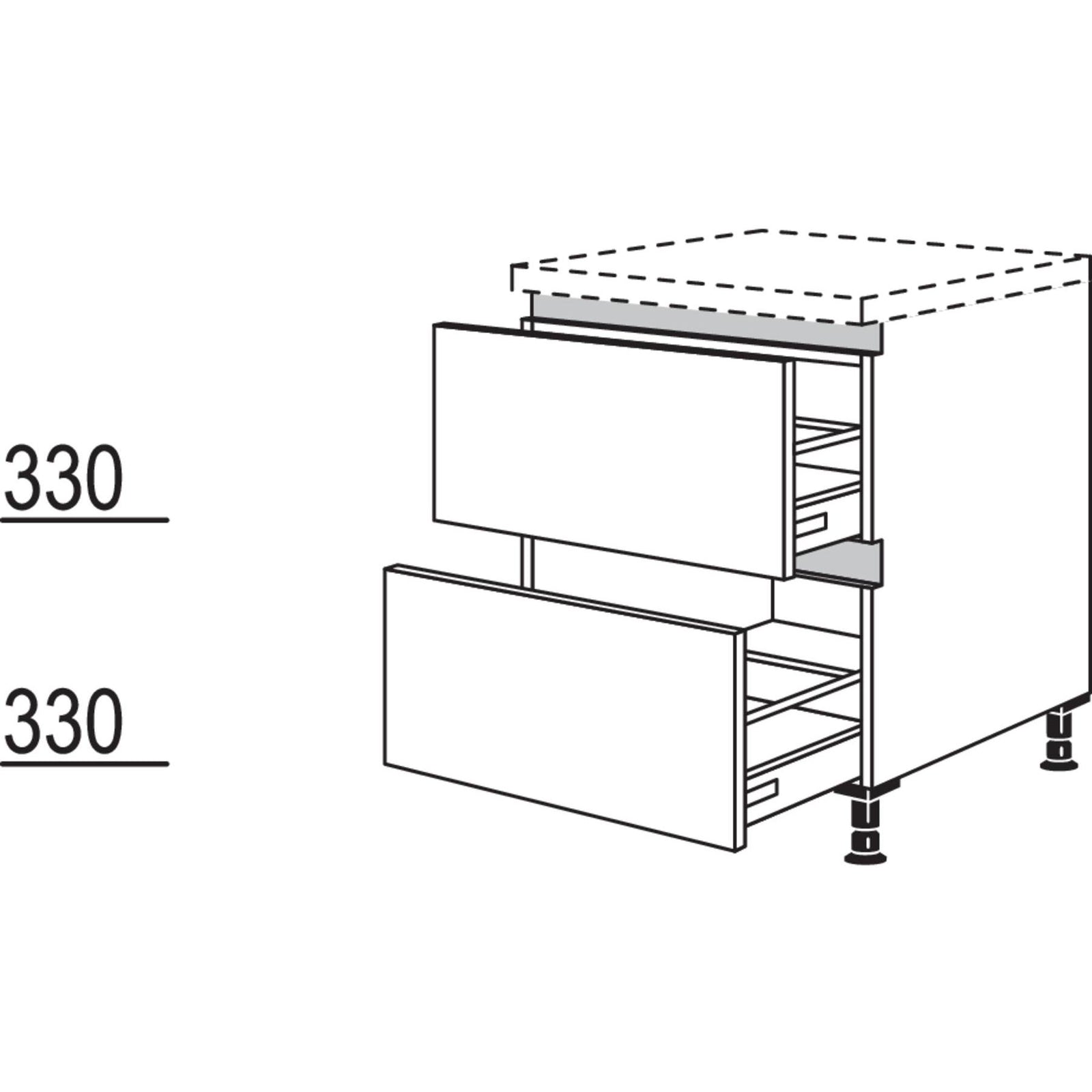 Nobilia Auszugschrank NU2A60 52516