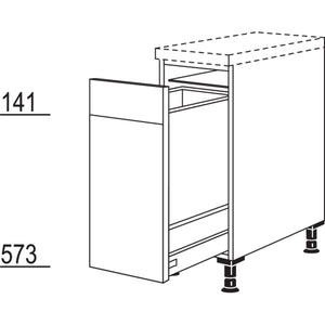 Nobilia Auszugschrank mit Wertstoffsammler UAWS30 22138