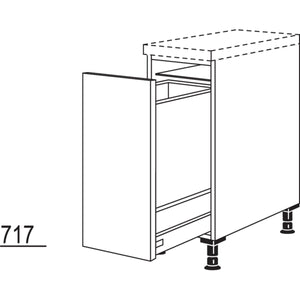 Nobilia Auszugschrank mit Wertstoffsammler UDAWS30 21138