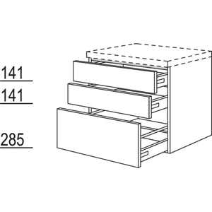 Nobilia Badezimmer-Auszugschrank BU2SA50-58 2824