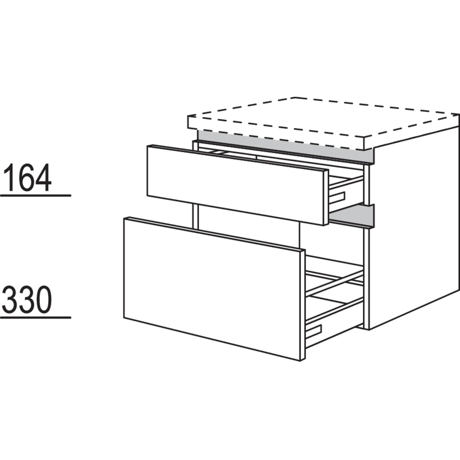 Nobilia Badezimmer-Auszugschrank NBUSA80-55 67556