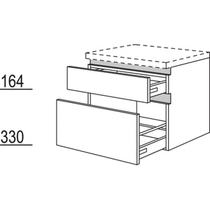 Nobilia Badezimmer-Auszugschrank NBUSA60-55 67555