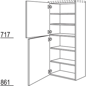 Nobilia Badezimmer-Midischrank BM30-158 2963