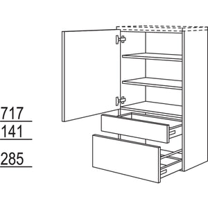 Nobilia Badezimmer-Midischrank BMSA60-115 2946