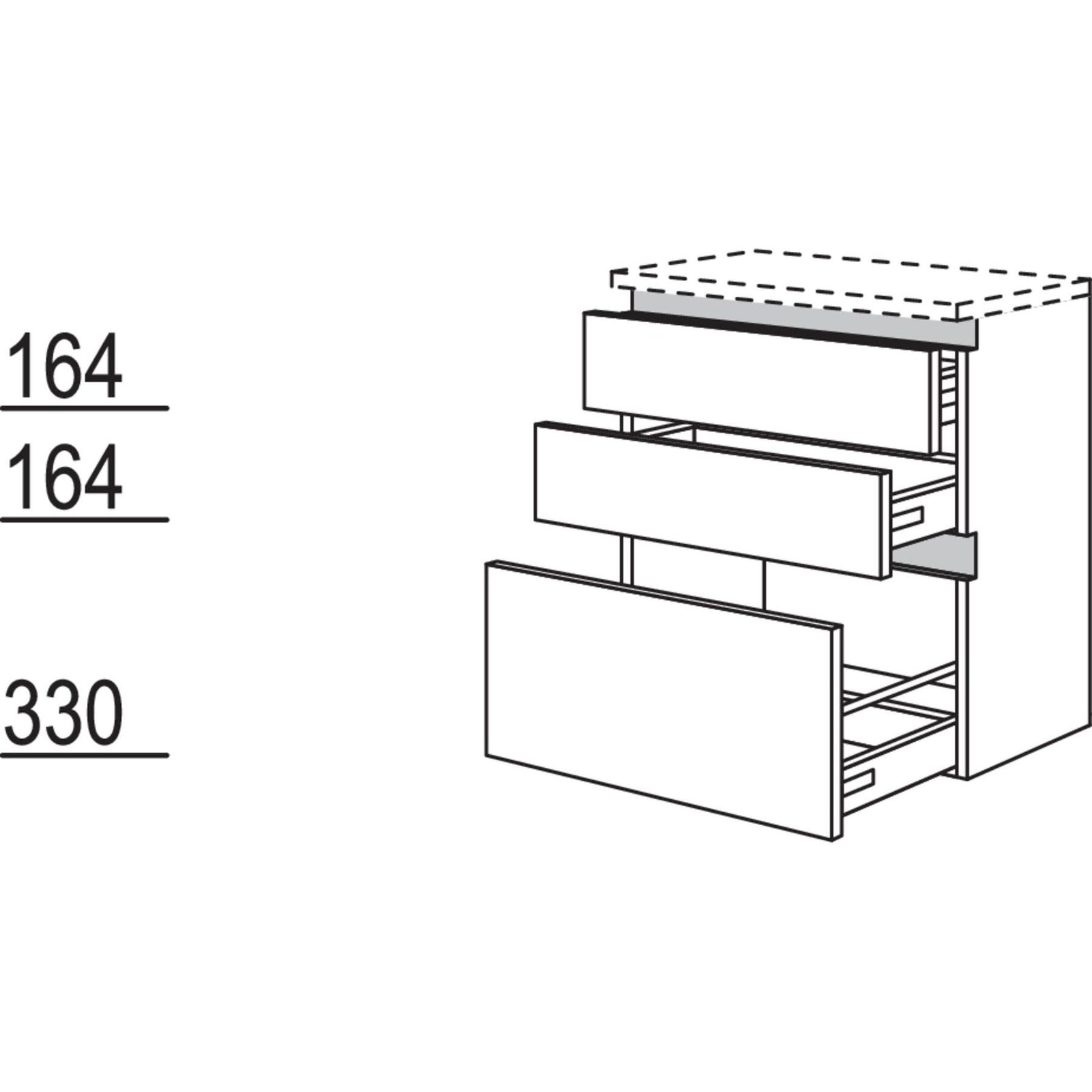 Nobilia Badezimmer-Sideboard NBS2SA45-72 67707