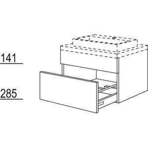 Nobilia Badezimmer-Waschtischschrank BWA80-43 2446