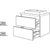 Nobilia Badezimmer-Waschtischschrank BWASA90-58 2837