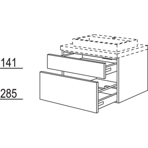 Nobilia Badezimmer-Waschtischschrank BWSA30-43 2461