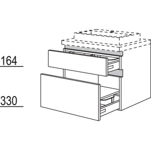 Nobilia Badezimmer-Waschtischschrank NBWSA30-55 67531