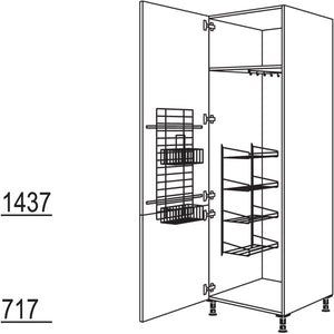 Nobilia Besen-- Geräteschrank HDA40-3 42074