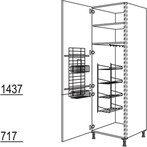 Nobilia Besen-- Geräteschrank NHSB40-3 53167