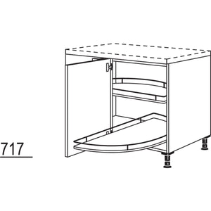 nobilia Eckschrank UEDBD90-45 110 cm